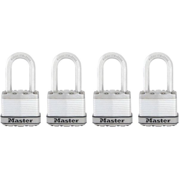 Master Lock Magnum Series Padlock, Keyed Alike Key, 516 in Dia Shackle, 112 in H Shackle M1XQLF